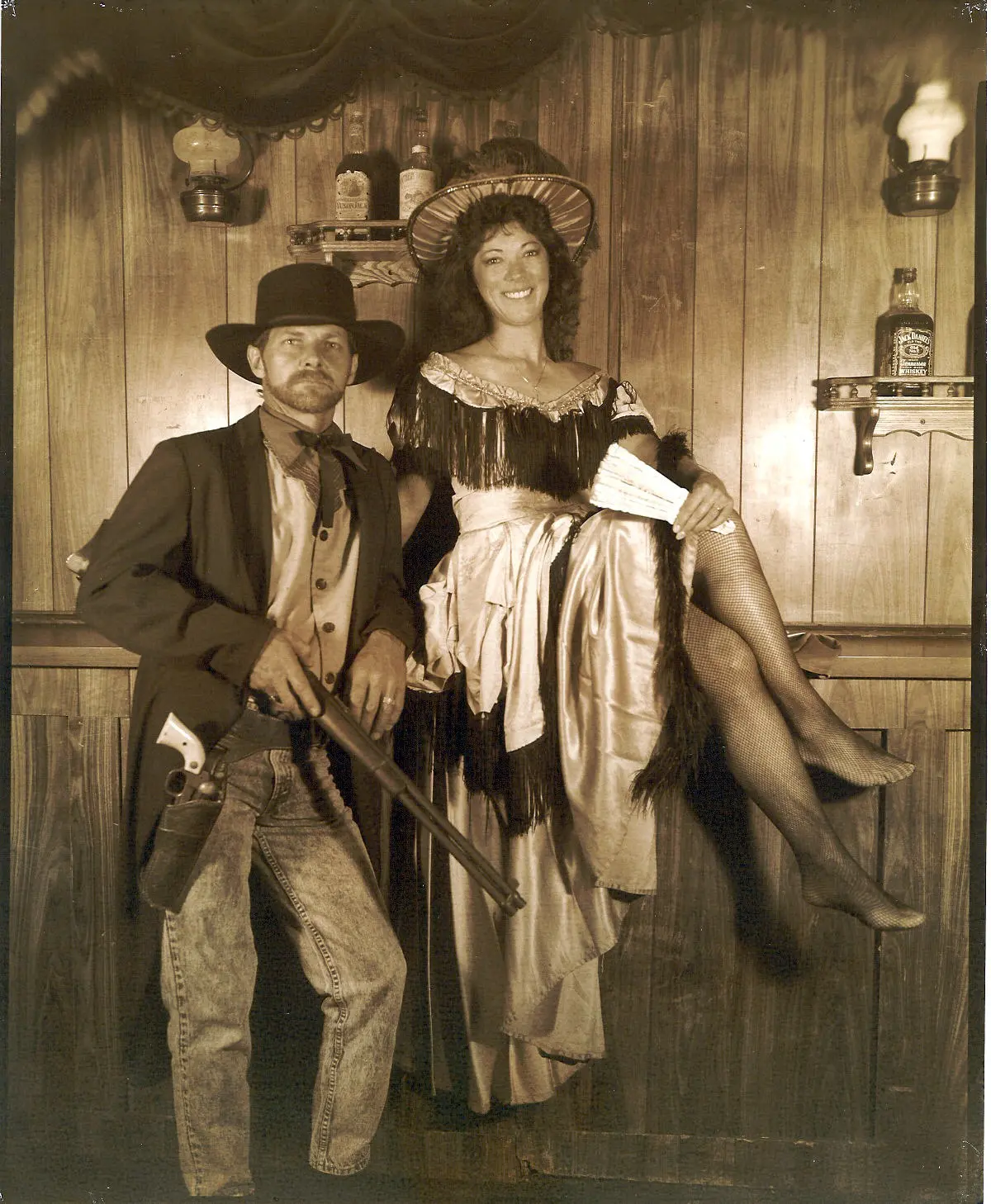 Grumpy and Warmheart dressed in Old West attire